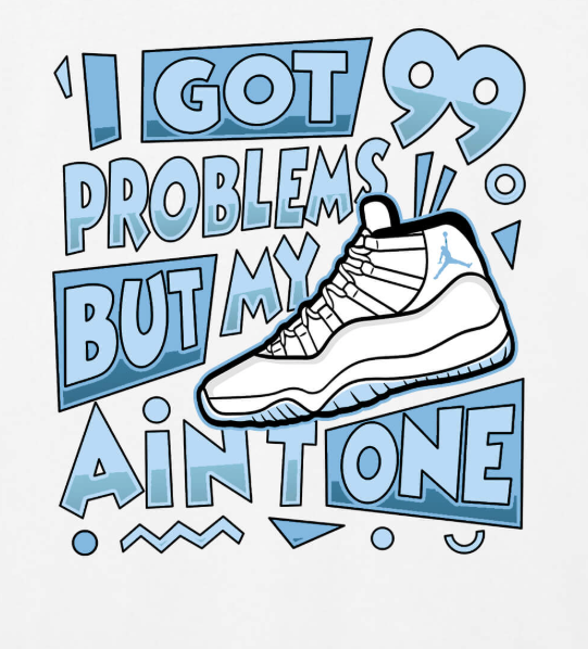 Air Jordan 11 Retro 'Legend Blue / Columbia' 2024 T Shirt Collection