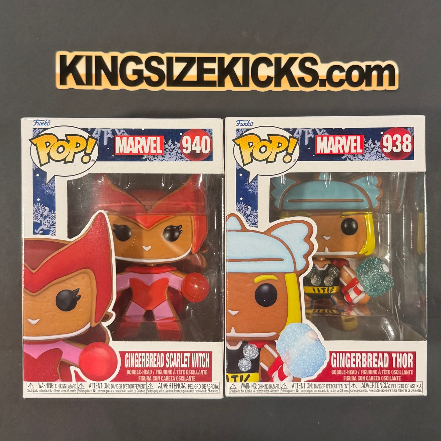 Gingerbread Scarlet Witch and Gingerbread Thor Combo