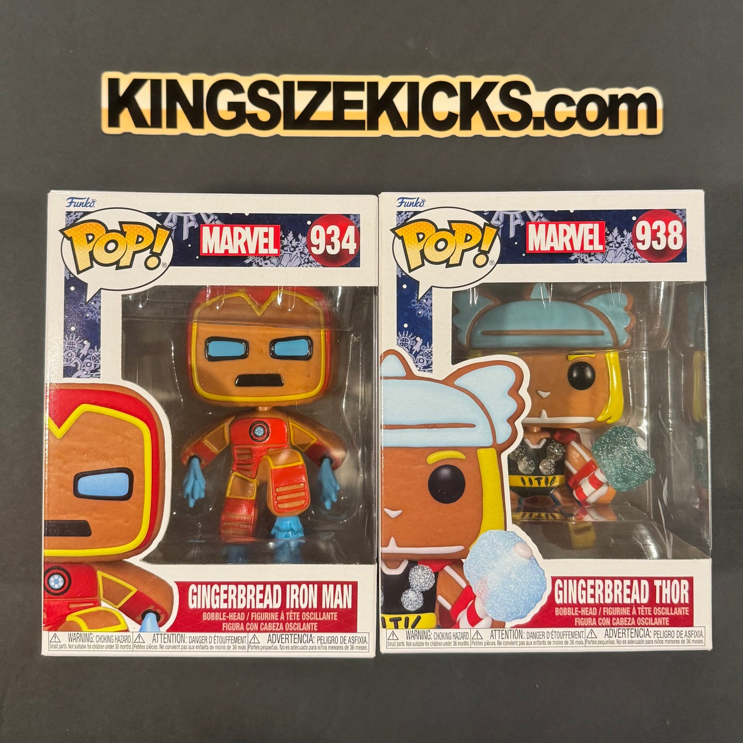 Gingerbread Iron Man and Gingerbread Thor Combo