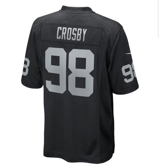 Maxx Crosby #98 Black Jersey