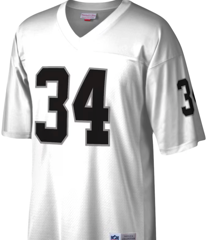 Bo Jackson #34 Raiders White Jersey