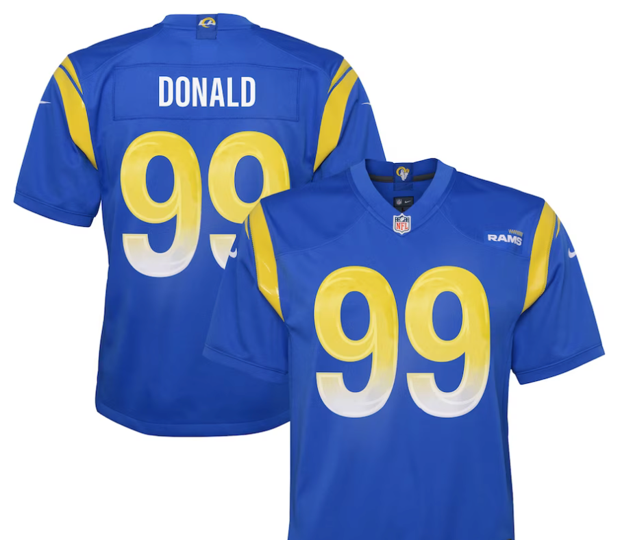 Aaron Donald #99 LA Rams Blue Large