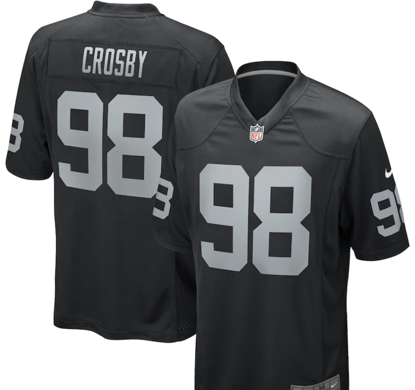 Maxx Crosby #98 Raiders Black Jersey