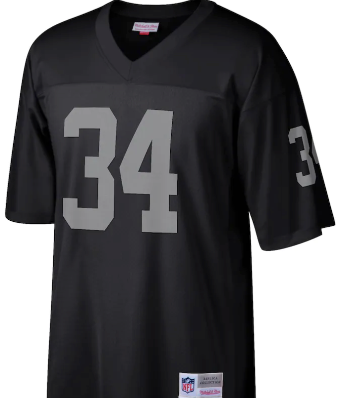 Bo Jackson #34 Raiders Black Jersey