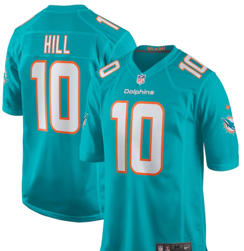 Tyreek Hill #10 Miami Teal Green