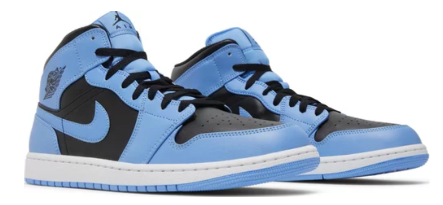 Air Jordan 1 Mid University Blue Black