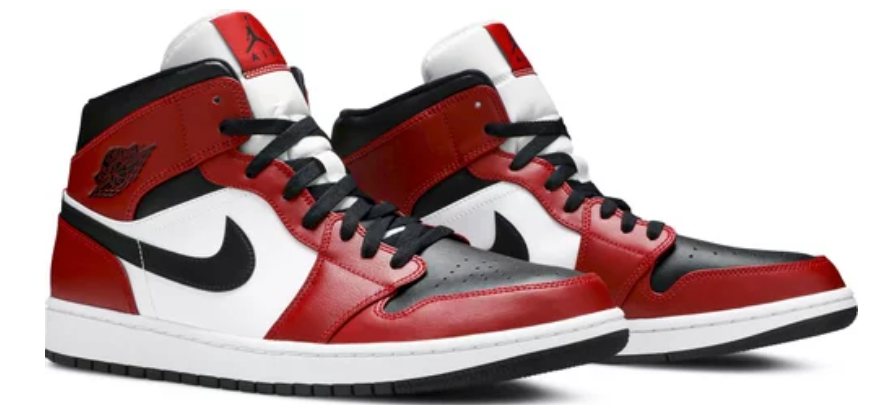 Air Jordan 1 Mid Chicago Toe