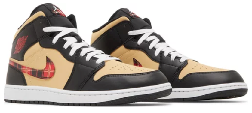 Air Jordan 1 Mid Tartan Swoosh
