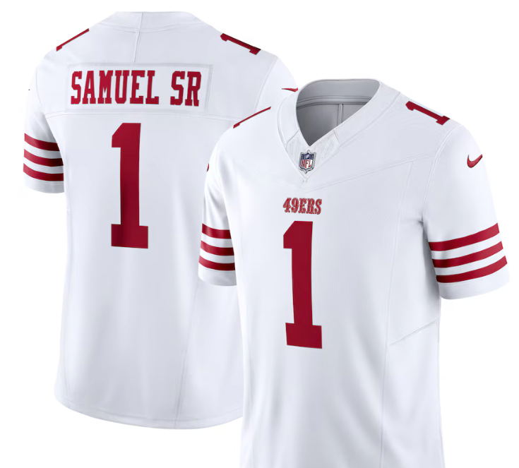 Deebo Sammuels #1 49ers White