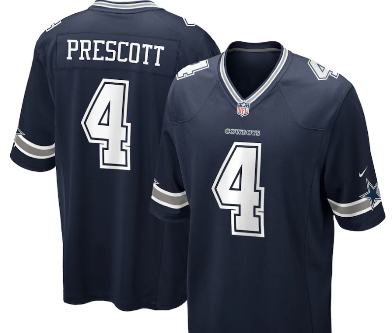 Dak Prescott #4 Dallas Cowboys Blue Jersey