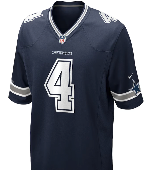 Dak Prescott #4 Dallas Cowboys Blue Jersey