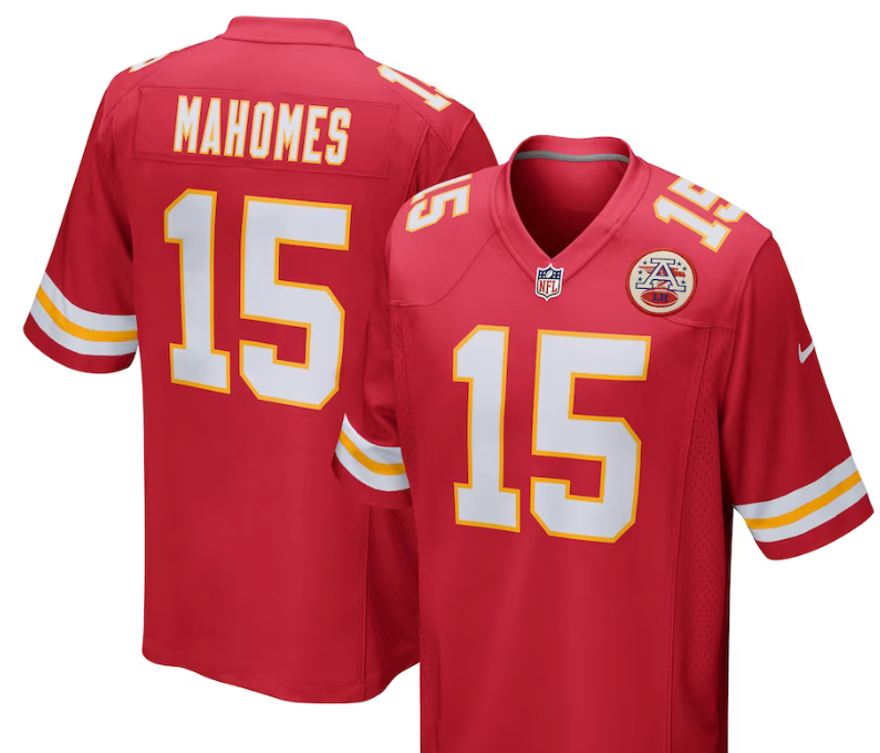 Patrick Mahomes #15 Kansas City Chiefs Red