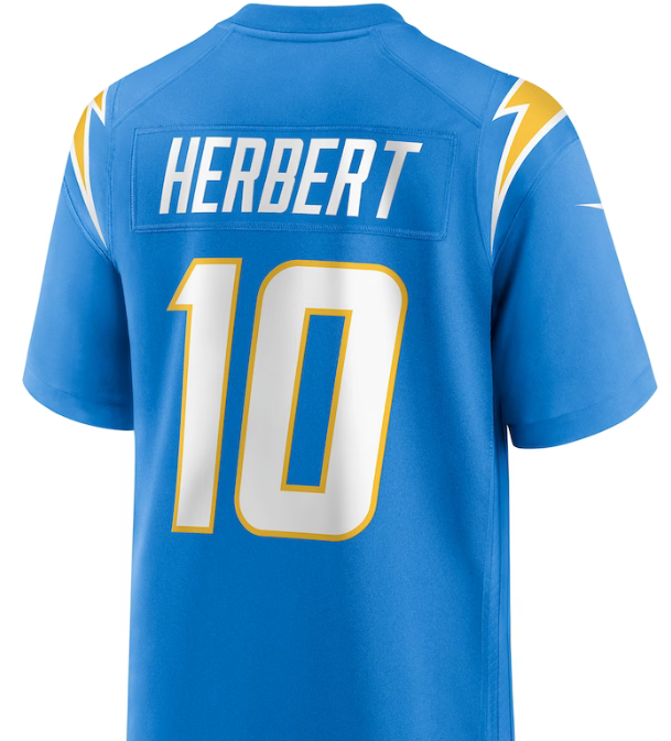 Justin Hurbert #10 LA Chargers Blue 2XL or XL