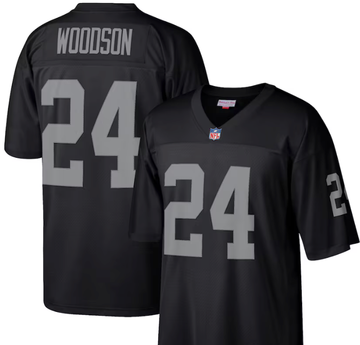 Charles Woodson #24 Raiders Black Jersey