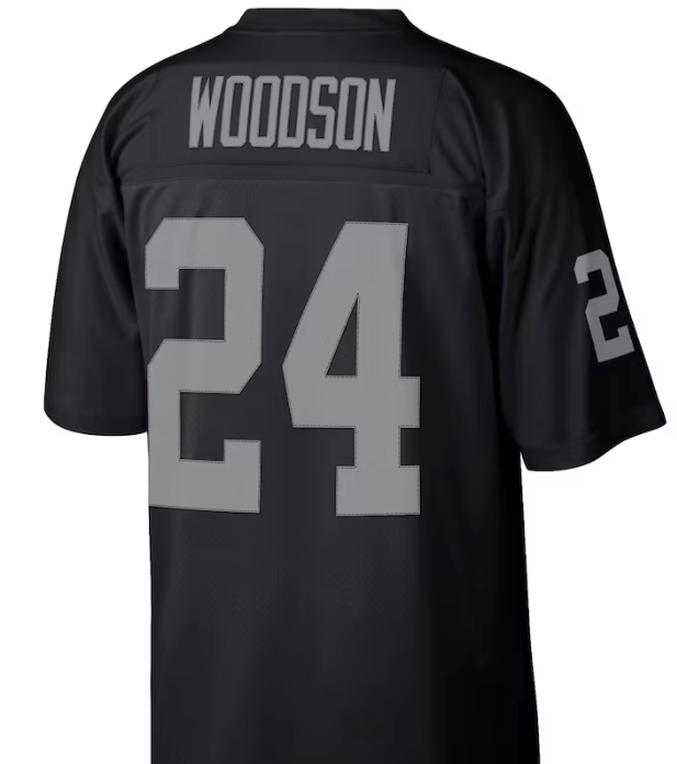 Charles Woodson #24 Raiders Black Jersey