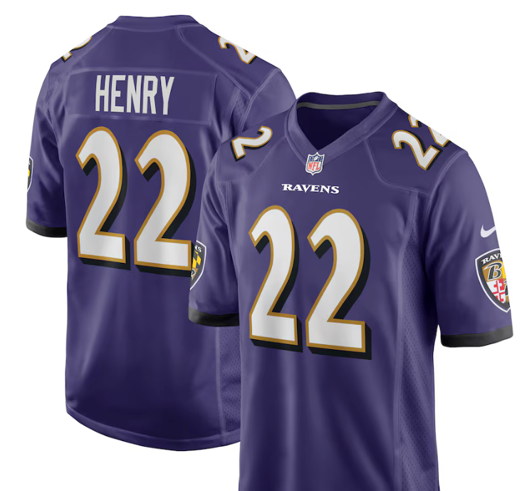 Derrick Henry #22 Ravens Purple