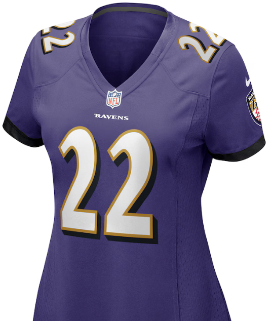 Derrick Henry #22 Womens Ravens Purple
