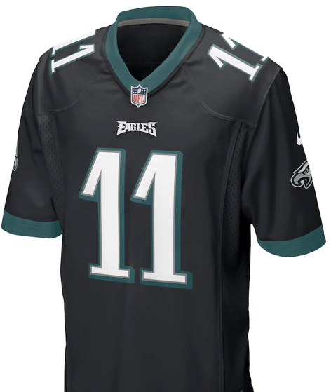 AJ Brown #11 Eagles Black Jersey