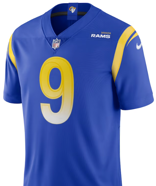 #9 Matthew Stafford Los Angeles Rams Blue Jersey