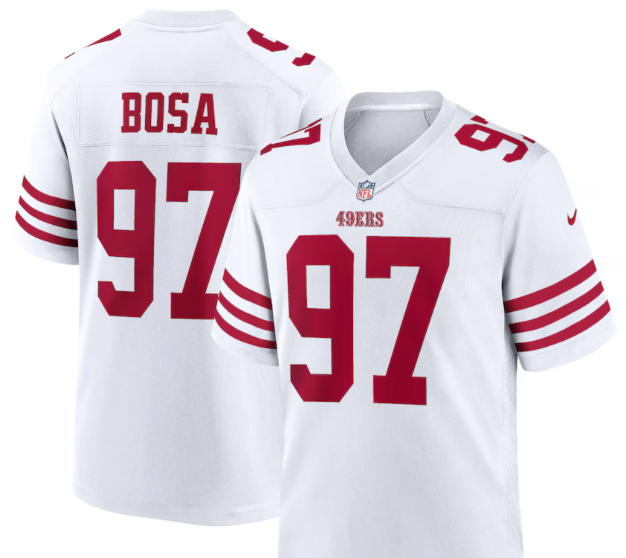 Nick Bosa #97 49ers White