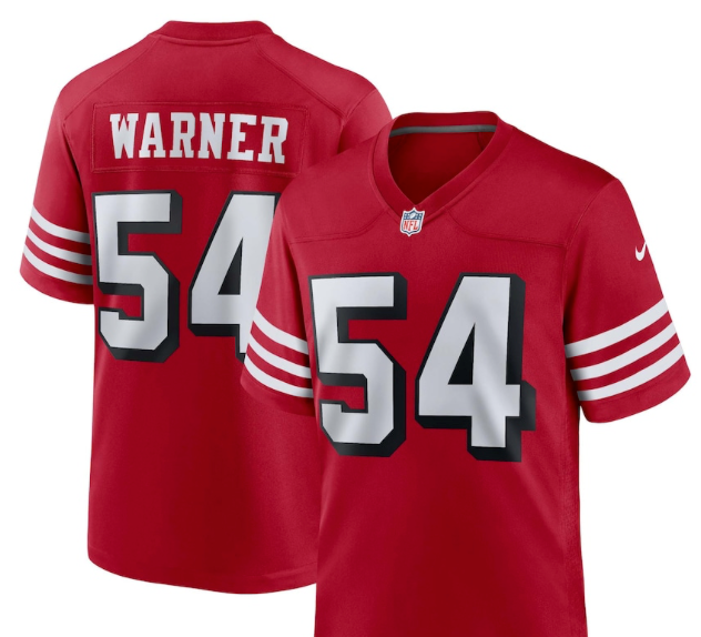 Fred Warner #54 49ers Red