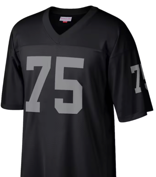 Howie Long #75 Raiders Black Jersey