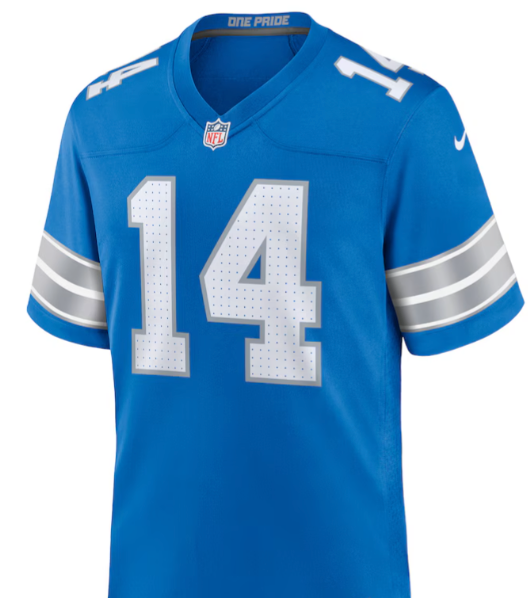 Amon-Ra St. Brown #14 Lions Blue