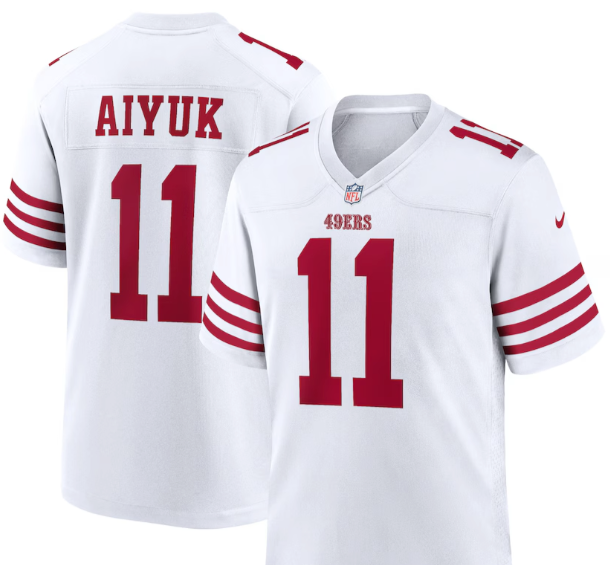 Brandon Aiyuk #11 49ers White Small