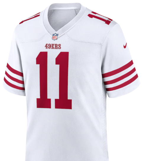 Brandon Aiyuk #11 49ers White Small