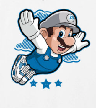 Flying Mario Military Blue 4's Collection