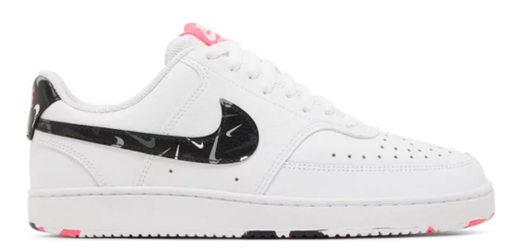 Wmns Court Vision Low 'White Multi Swoosh'