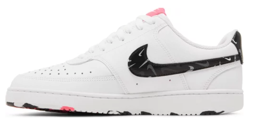 Wmns Court Vision Low 'White Multi Swoosh'
