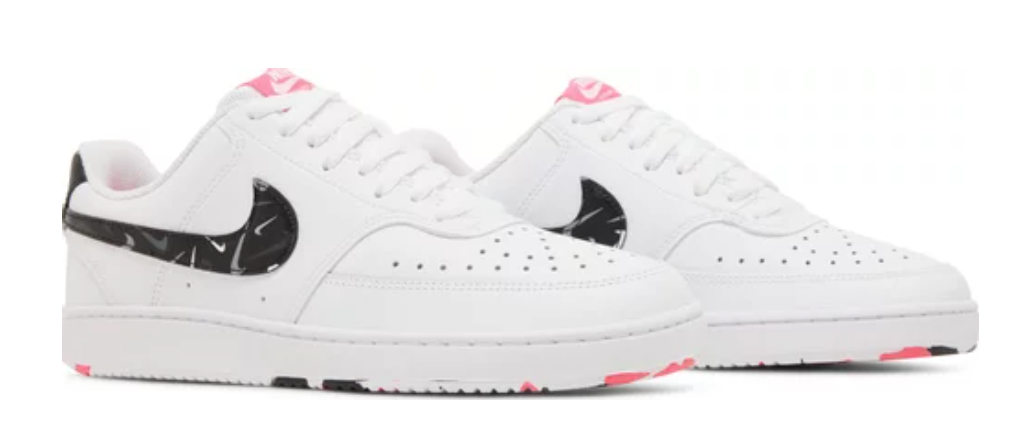 Wmns Court Vision Low 'White Multi Swoosh'