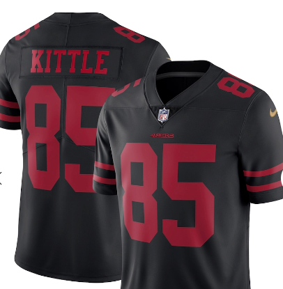 George Kittle #85 49ers Black