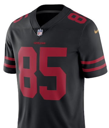 George Kittle #85 49ers Black