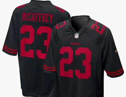 Christian McCaffery #23 49ers Black