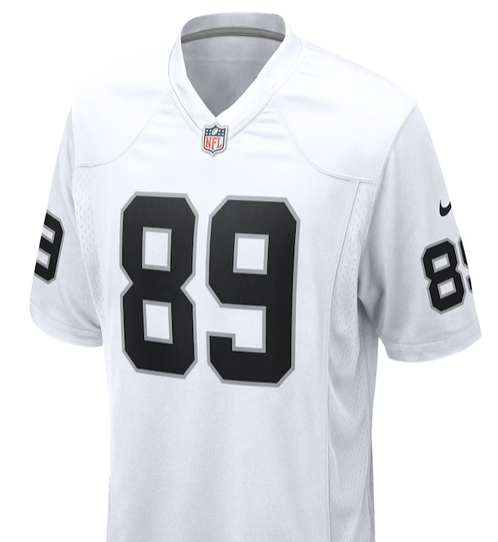 Brock Bowers #89 Raiders White Jersey