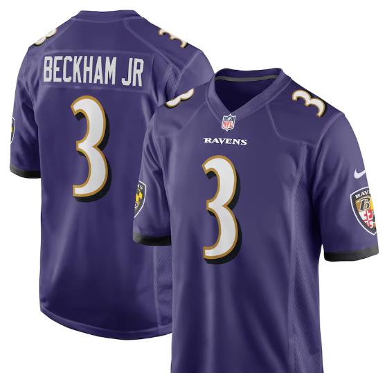 Odell Beckham Jr. #3 Ravens Purple