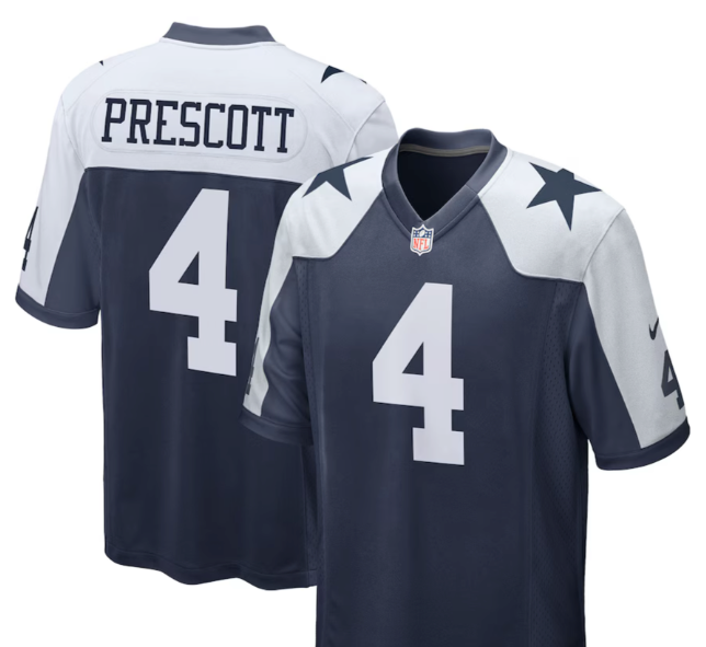 Dak Prescott #4 Dallas Cowboys Thanksgiving Jersey