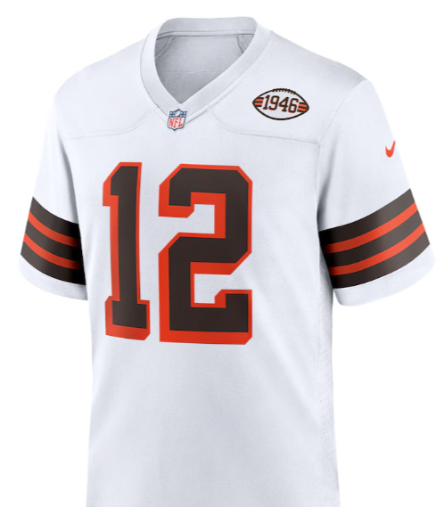 Shedeur Sanders #12 Cleveland Browns White