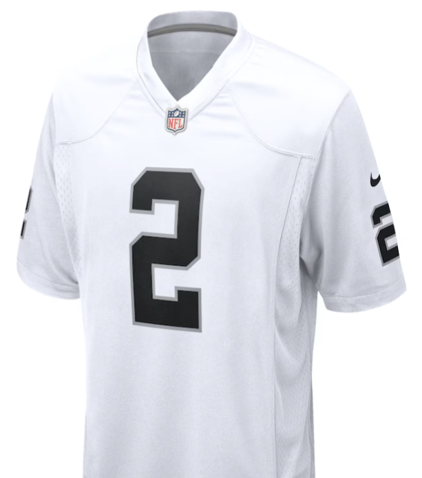Ashton Jeanty #2 Las Vegas Raiders White