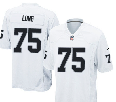 Howie Long #75 Raiders Black Jersey White