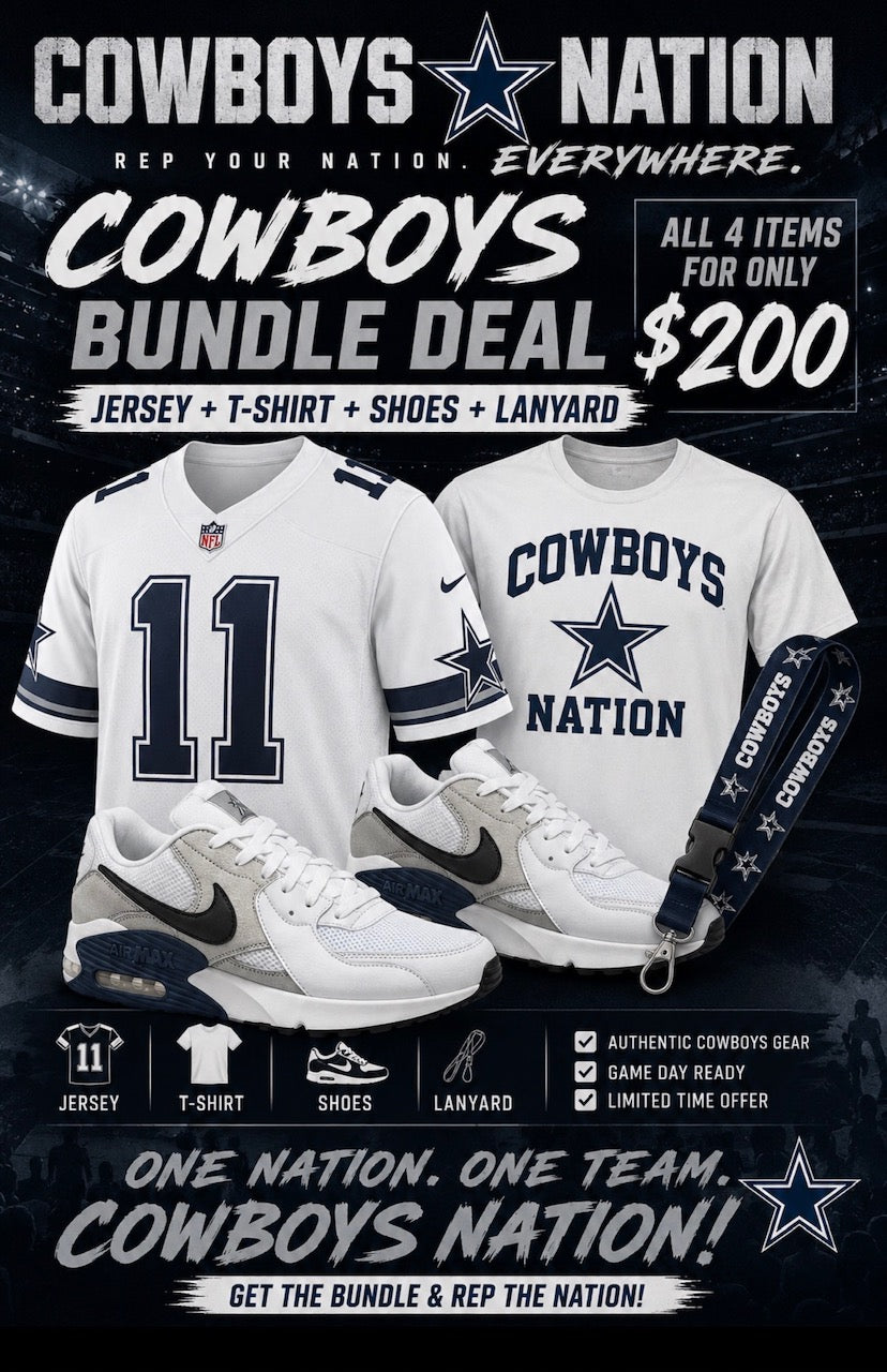 $200 Cowboy's Bundle ( Air Max Excee, Jersey, Landyard and T-Shirt)