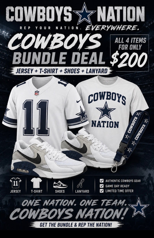 $200 Cowboy's Bundle ( Air Max Excee, Jersey, Landyard and T-Shirt)