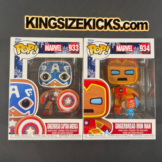 Gingerbread Captain America and Gingerbread Iron Man Combo