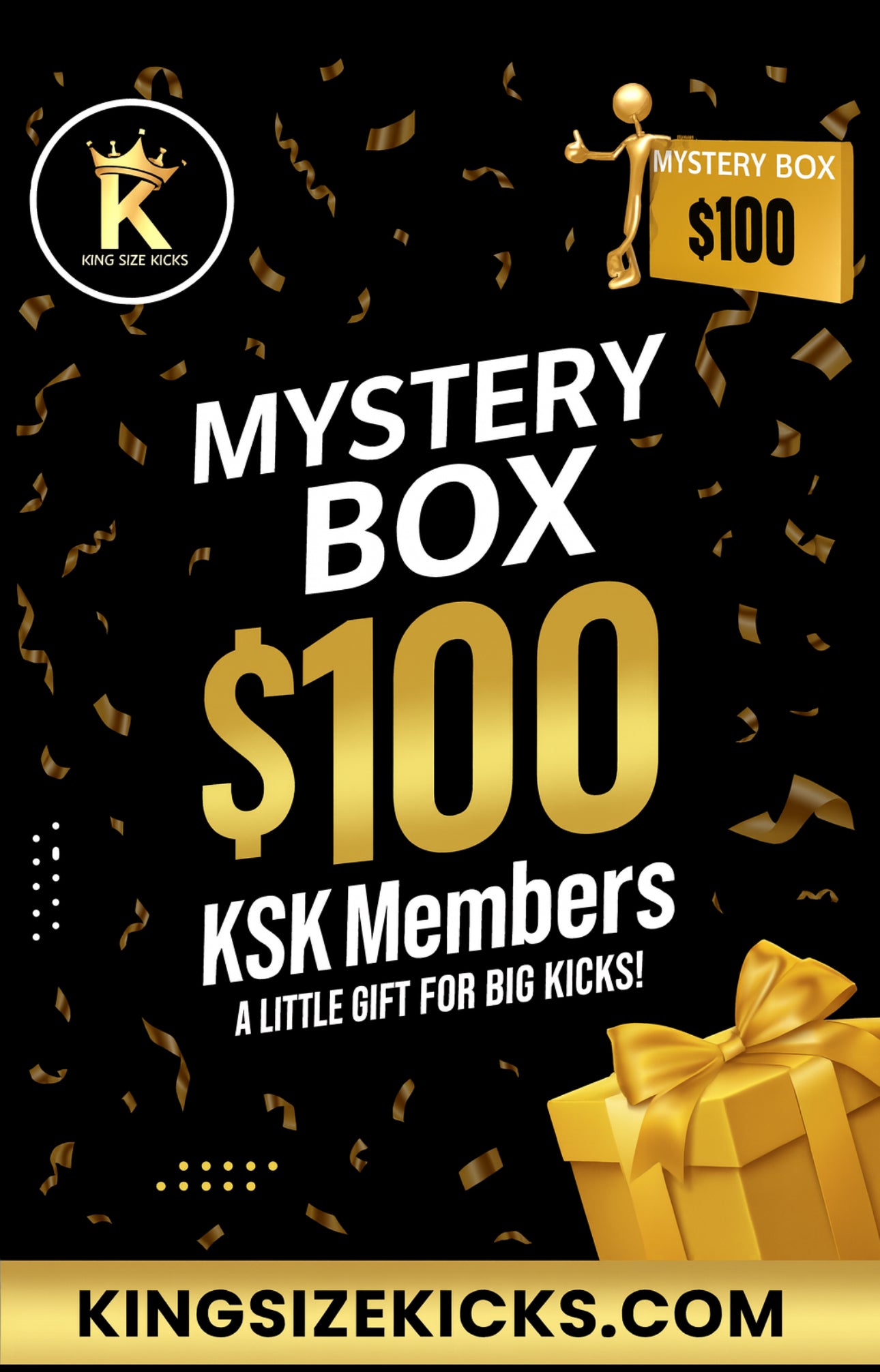 $100 King Size Kicks Mystery Box