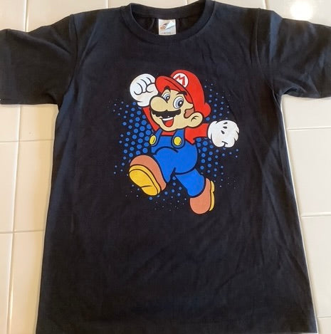 Kids Mario Black Shirt