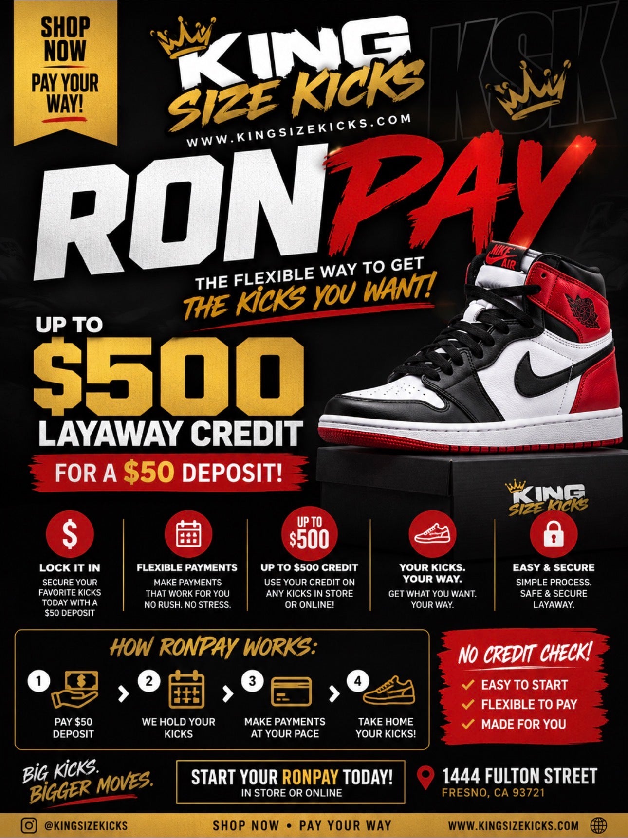$50 RonPay $500 credit
