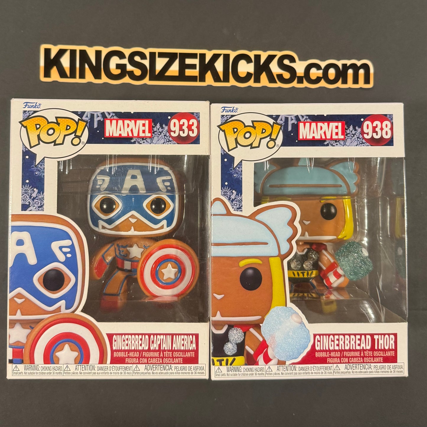 Gingerbread Captain America and Gingerbread Thor Combo