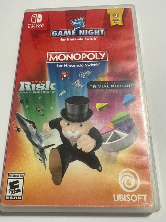 Hasbro Game Night (Risk, Monopoly, Trivial Pursuit)